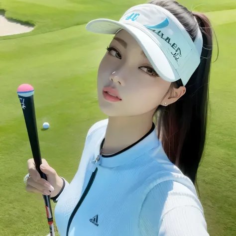 mulher arafa segurando um taco de golfe e uma bola de golfe, jennie blackpink, wenfei you, Sha Xi, parque roseanne de blackpink, Qiu Fang, Xintong Chen, Xisionwu, Lalisa Manobal, Chengyou Liu, gema chen, Wenjun Lin, #oc, # oc, Bela Delfina, Lulu Chen, gong...