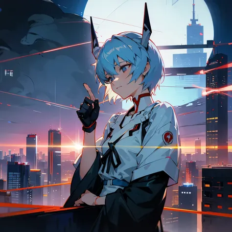 Rei Ayanami、future、future都市、cyber punk、Shinjuku、City of night、AKIRA