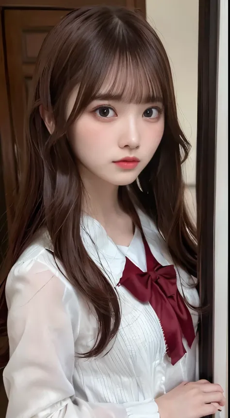 (best quality, masterpiece, ultra-detailed),(8K wallpaper),(1girl, , cute, gal),
break, (, serafuku:1.3),
break, (open the door:1.3), (invite, draw in:1.3), perfectly trimmed fingers,
break, (small breasts, (red eyes), ultra-detailed brilliant big eyes, la...