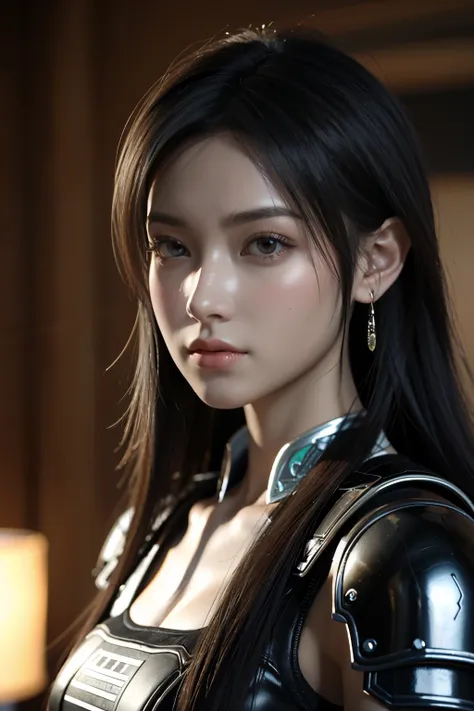 Game art，The best picture quality，Highest resolution，8K，((A bust photograph))，((Portrait))，((Head close-up))，(Rule of thirds)，Unreal Engine 5 rendering works， (The Girl of the Future)，(Female Warrior)， 22岁少女，(Female General)，(Rainbow hair，Ancient Oriental ...