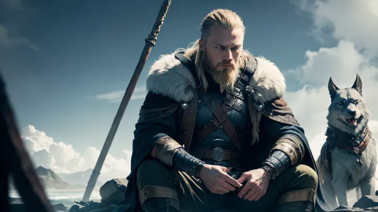 ragnar lothbrok being protected by odin