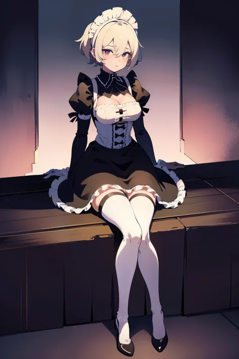 2B, empty eyes, entranced, hypnotized, android maid, full body,