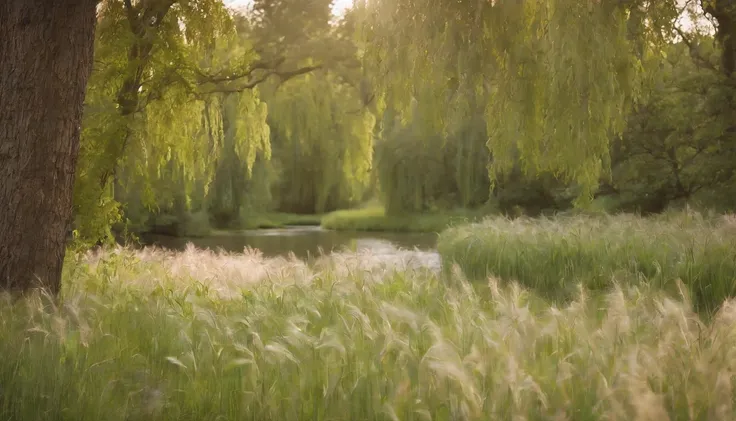 Feeling free and blissful, I stray from the main path, my hand brushing through wild wheat as I trace my own winding trail. Coming upon a babbling brook shaded by weeping willow bows, I pause to refresh myself in the cool water before venturing further int...