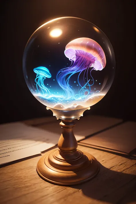 realistic_jellyfish_in_a_glass_globe__fantasy_style__realism-