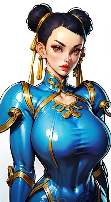 ((masterpiece)),(((best quality))),((character design sheet)),  ((chun_li)), ((full body view))  mature face, (twun hair buns),(...