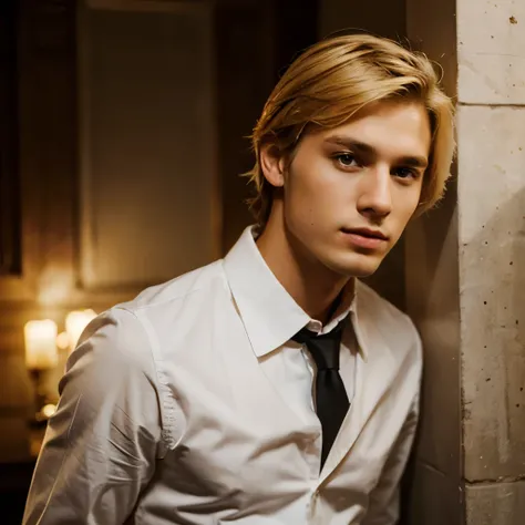 young fancy blonde guy