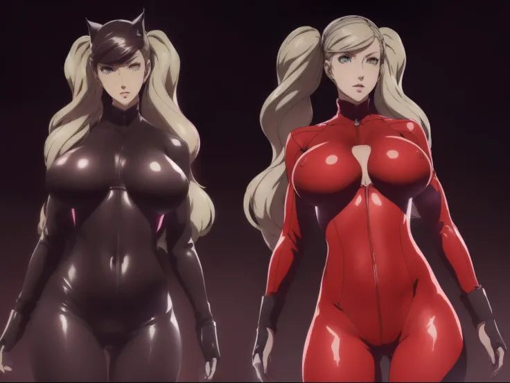 (((ann takamaki))) ((de persona 5))(((one girl frame))(((lleva puesto cat suit rojo de cuerpo completo))) (((enormes tetas)))((lleva puesta su ropa))(((8k))),((cuerpo completo))(((Amazing tits)))caliente, hermosa,((Hornie)), 8k, hiperrealista todo como un ...