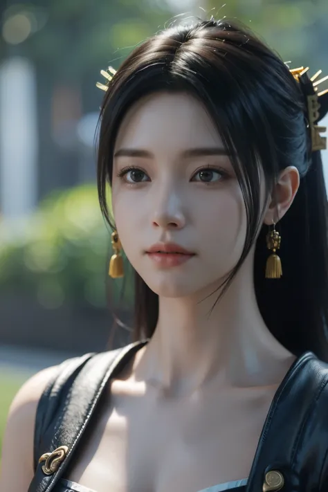 Game art，The best picture quality，Highest resolution，8K，(A bust photograph)，(Portrait)，(Head close-up)，(Rule of thirds)，Unreal Engine 5 rendering works， (The Girl of the Future)，(Female Warrior)， 
20岁少女，(The warrior in ancient China)，An eye rich in detail，...