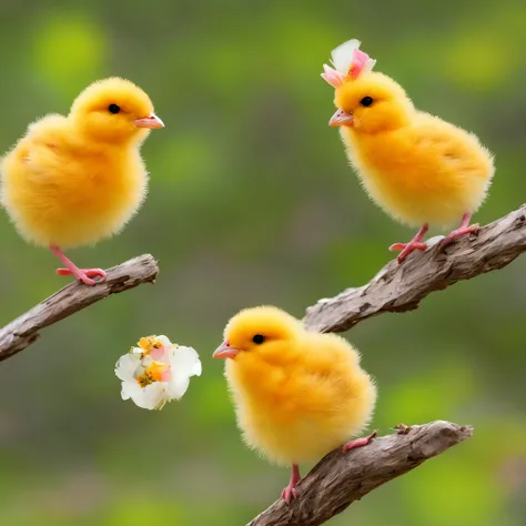 cute chick picture,not human, bird photo,best quality, high quality, masterpiece, ultra-detailed 