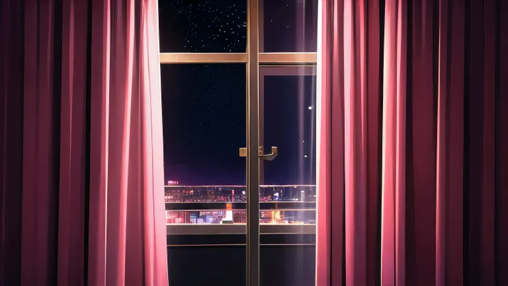 Backround only, night, in the room, gorden, red gorden, wall, dark, no person, room, gordyn, curtain, pink