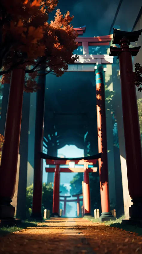 A torii portal like in a dream, (masterpiece), RAW, 8K_resolution