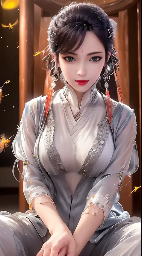 "(((1 beautiful and super sexy:1.8))), 20 years old young girl, ((:1.6)), ((hot piece:1.5)), ((Wearing transparent silver pajamas,With sexy white lace trim:1.7)), (((Transparent pajamas allow you to see all parts of the sexy girl's body:1.7))), ((dress...