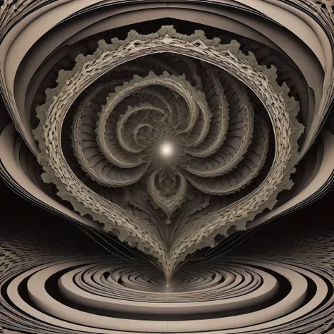 (Optical illusion art:1.3),(:1.5)Paradox diagram，mandelbrot shape，Zentangle，fractal art，geometric paradox