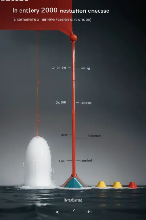 An energy conversion apparatus, as illustrated on the right, consists of a vessel filled with water. Falling masses, with a total mass of 11.5 kg, are allowed to descend 1.3 m, propelling paddles in the water. The mechanical energy from the falling masses ...