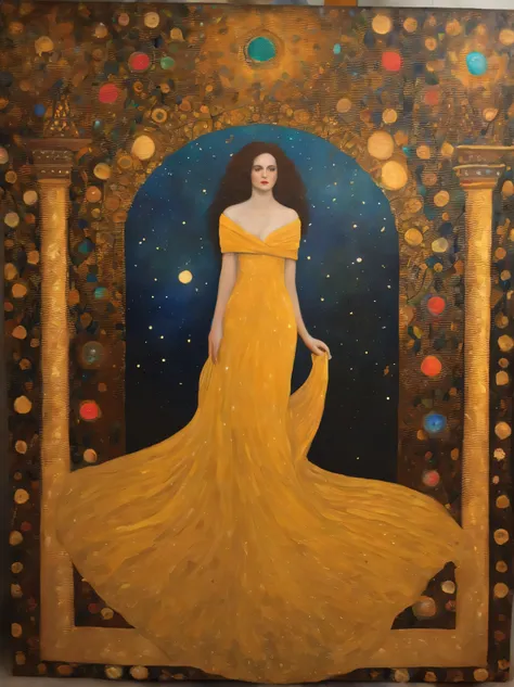 klimt inspired painting