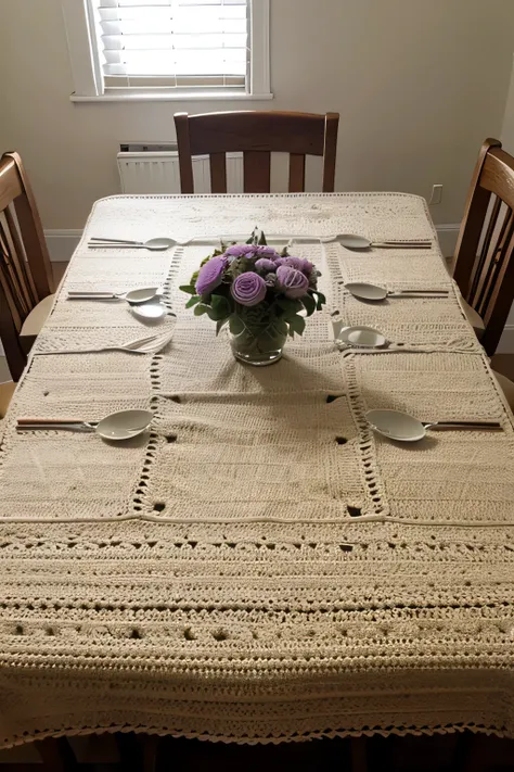 crochet table cover