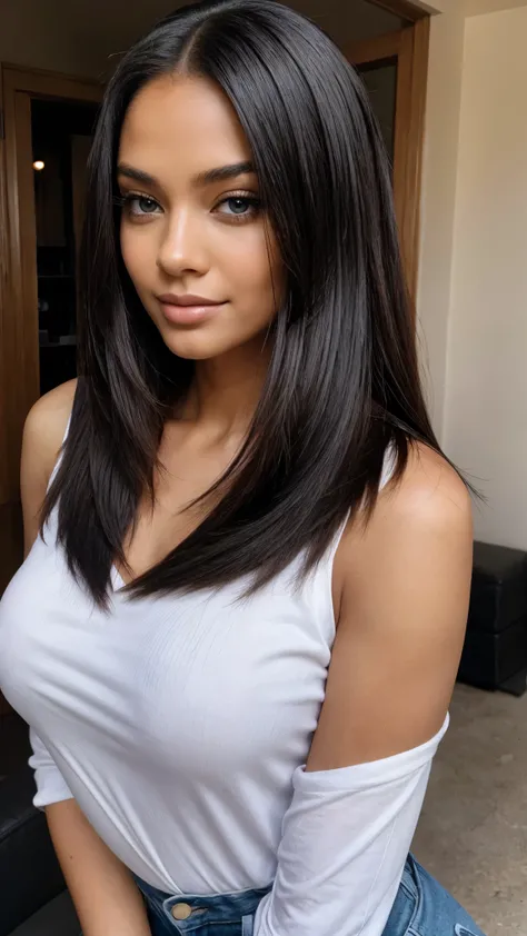 (the most beautiful woman in the world) straight hair