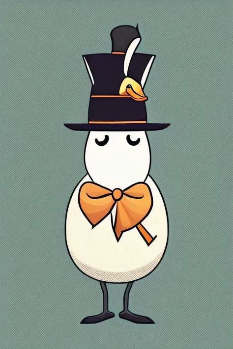 duck wearing top hat and suit