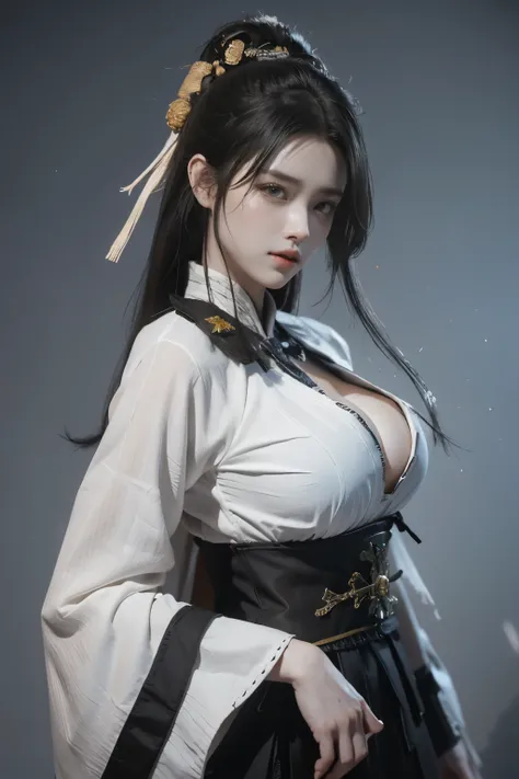 Game art，The best picture quality，Highest resolution，8K，(A bust photograph)，(Portrait)，(Head close-up)，(Rule of thirds)，Unreal Engine 5 rendering works， (The Girl of the Future)，(Female Warrior)， 20岁少女，(Female warriors in ancient China)，An eye rich in deta...