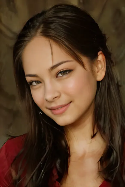 kristin kreuk, bigfaketits, best quality, masterpiece, photorealistic, ultrarealistic,  professional photograph shot,  gorgeous ...