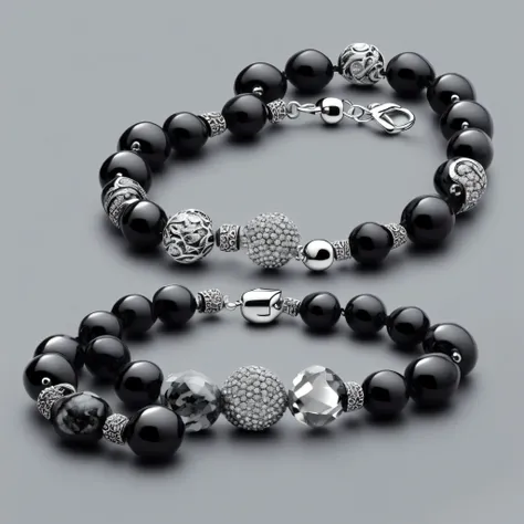  bracelet avec une perle d&#39;argent ,bracelets en argent, onyx, prise de photos,  bijoux publicitaires , Un oiseau dans le vide
