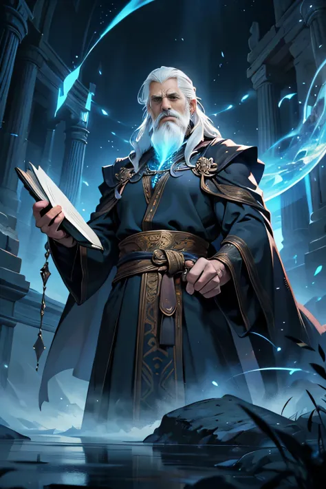 ((best quality)), ((masterpiece)), ((realistic-cartoon)), ((perfect character)):
In this stunning and highly detailed realistic-cartoon, We present a mage who works magic in a mysterious world. The mage stands tall, Wearing intricate and detailed mage rob...