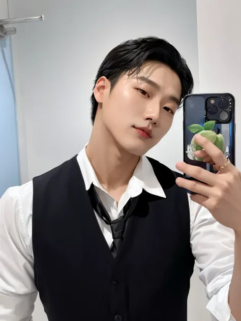 Theres a man taking a selfie in a bathroom mirror, cai xukun, Jinyoung Shin, kim doyoung, hyung tae, inspirado por Zhang Han, inspirado en Bian Shoumin, yanjun chengt, Jung Jaehyun, sakimichan, hong junio hyung, TaeJune Kim, foto de perfil en la cabeza, co...