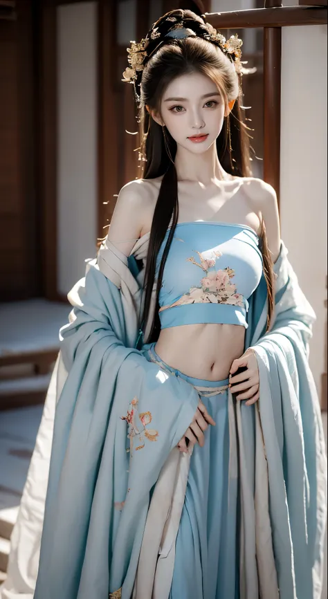 best picture quality，very detailed，extremely high resolution，perfect body proportions，works of top photographers。beautiful hanfu...