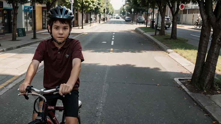 boy riding a bicycle