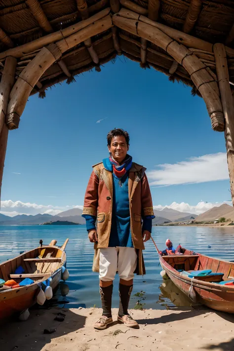 Once upon a time on the shores of the majestic Lake Titicaca, un joven llamado Inti, whose restless and curious spirit led him to discover the wonders of the Uros Island.