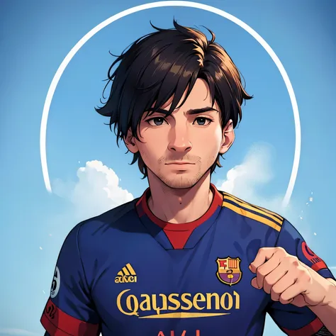 produce an animated picture of lionel messi for me