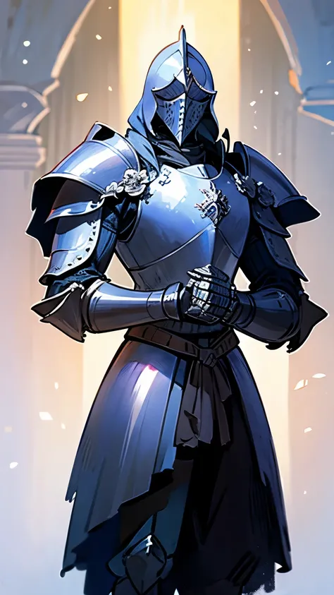 knight in full armor in fantasy