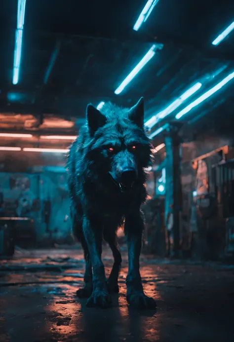 Werewolf movie scene