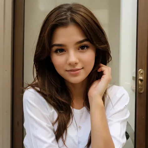Pretty girl brown hair