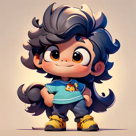 um brawler inspirado em um coelho no estilo brawl stars detalhado