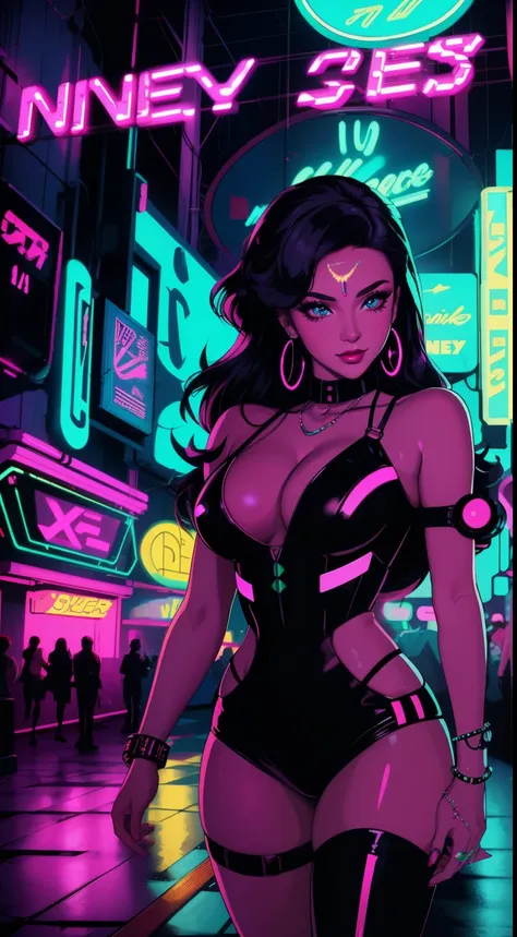 name: nightclub retrowave cyberpunk description: create an exciting scene, combining nostalgic retrowave style with a futuristic...