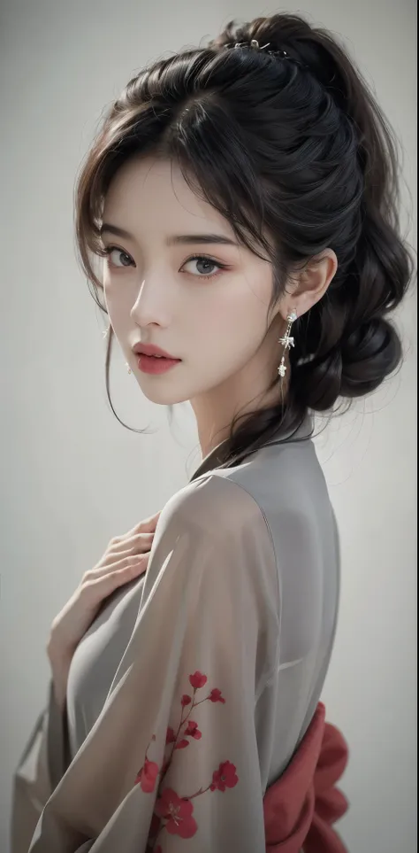 Masterpiece, 1 Beautiful Girl, Detailed Eyes, Swollen Eyes, Top Quality, Ultra High Resolution, (Reality: 1.4), Original Photo, 1Girl, Cinematic Lighting, Japanese, Asian Beauty, Korean, Very Beautiful, Beautiful Skin, Slender, Body Facing Front, (Ultra Re...