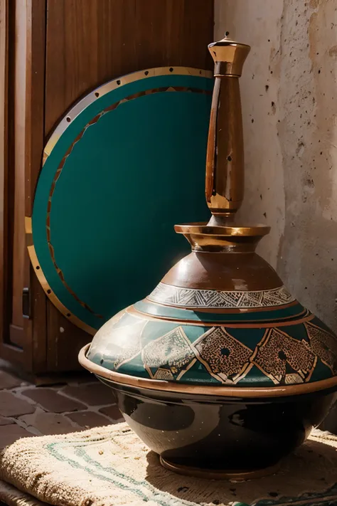 create a sticker with moroccan design tajine in