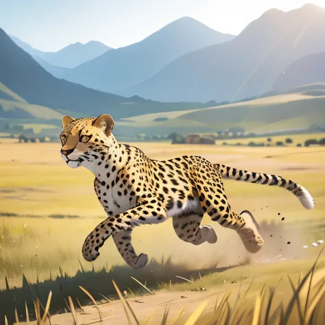 a leopard, cheetah, game icon, masterpiece, best quality, super detailed, masterpiece, hd transparent background, 3d rendering 2...