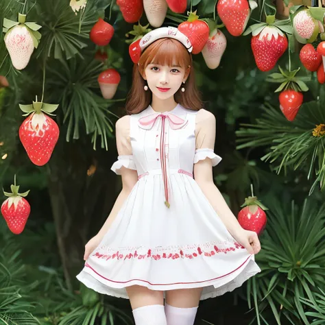 A very cute 18 year old beautiful girl who looks very pure and neat.、Theyre having a good time.、   BREAK (pastel-white theme:1.3),(White:1.2) (Strawberry Gothic Dress withWhite Strawberry pattern:1.4),( (White:1.2)Strawberry ornament:1.3),

    BREAK (whit...