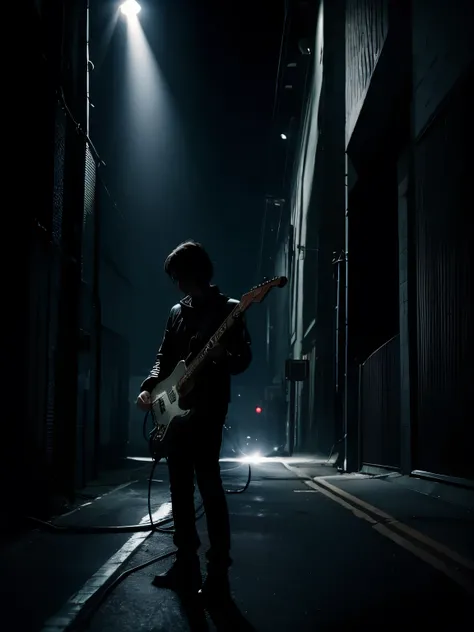 
Electric guitar、
dark atmosphere