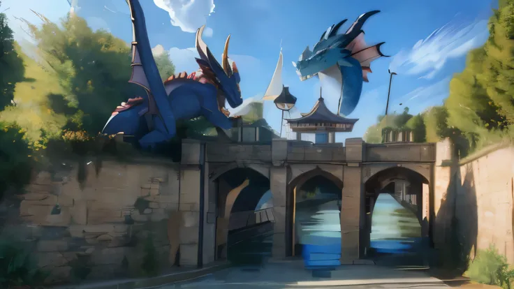 dragon under the bridge
