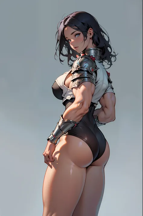 (high resolution, pixel perfect, gorgeous illustrations), (hyper quality, muste piece, etheric: 1.4),(solo:1.4), pale skin, (((((((muscular))))))), ((thick thighs)), (((wide hips))), ((Big breasts that are about to burst)), (((woman))), ((((mature woman)))...