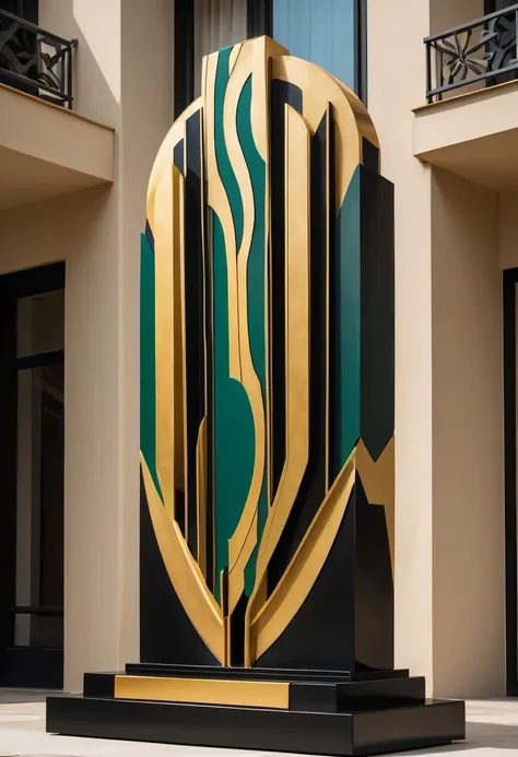 art deco design，Urban sculpture，Abstraction，modern style，Luxury and Luxury