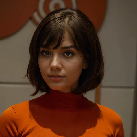 "Im looking for diverse photos of a truly stunning 26-year-old woman who bears a strong resemblance to Velma from Scooby-Doo, but isnt the character herself — just someone who looks very much like her."