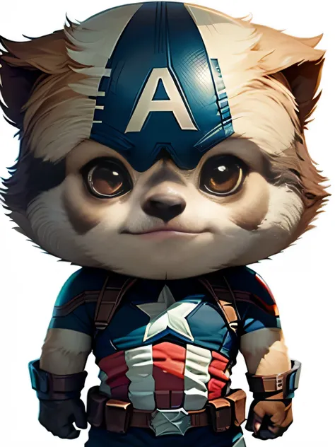 Cute Captain America sloth kid