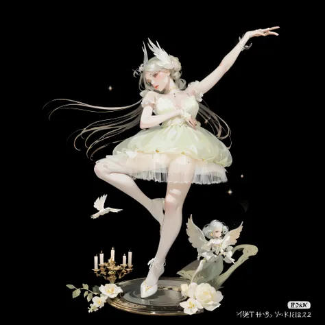 Arafad image of a woman in a dress and a bird, inspired Ray Caesar, Natalie Shaw, Stunning young and ethereal figure, White Witch, fair skin, fairy tale core, Ray Caesar, ethereal fantasy, Ethereal fairy tale, Astral Fairy, porcelain white skin, Fairies da...