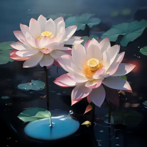 perfect this lotus leaf,and magnify twice