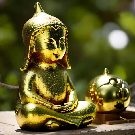 golden jizo statue