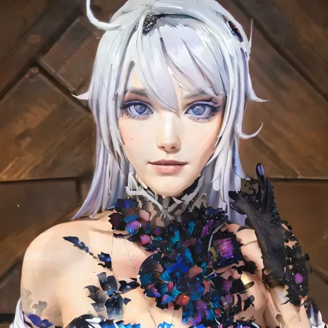 (best quality), (very aesthetic), (ultra-detailed), (best illustration),virgin killer outfit,14 years old, blue eyes, blush